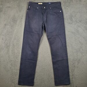 AG Adriano Goldschmied The Graduate Tailored Leg Pants Navy Blue  33x32